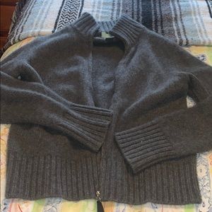 EUC Celeste zip up 100% cashmere sweater